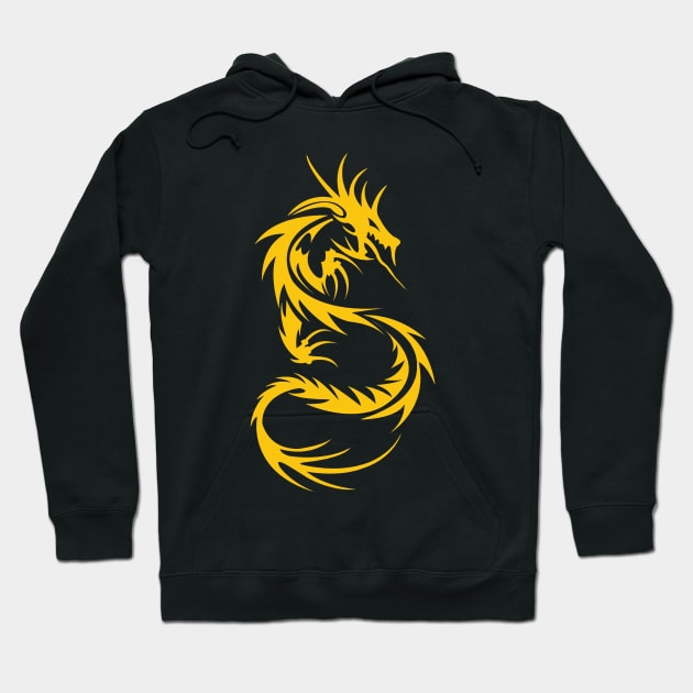 Dragon of Gold Hoodie by icarusismartdesigns